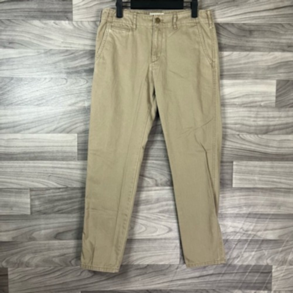 Denim & Supply Ralph Lauren Chino Pants Womens 28 Beige High Rise Pockets Cotton
